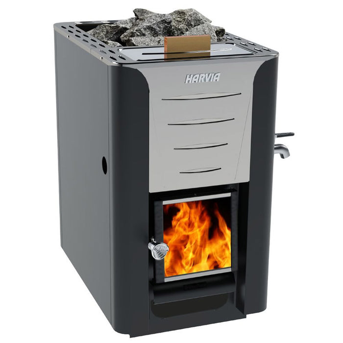 Harvia Pro 20 ES Wood-Burning Sauna Stove w/ Water Tank