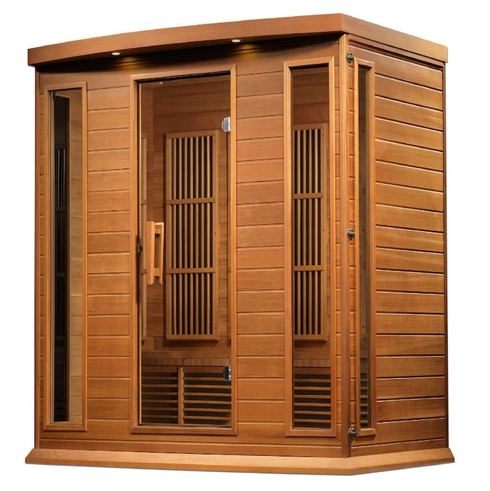 Maxxus 4-Person Low EMF FAR Infrared Sauna (Canadian Red Cedar)