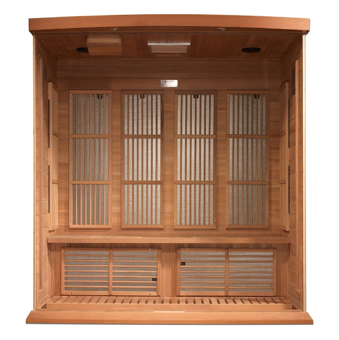 Maxxus 4-Person Low EMF FAR Infrared Sauna (Canadian Red Cedar)