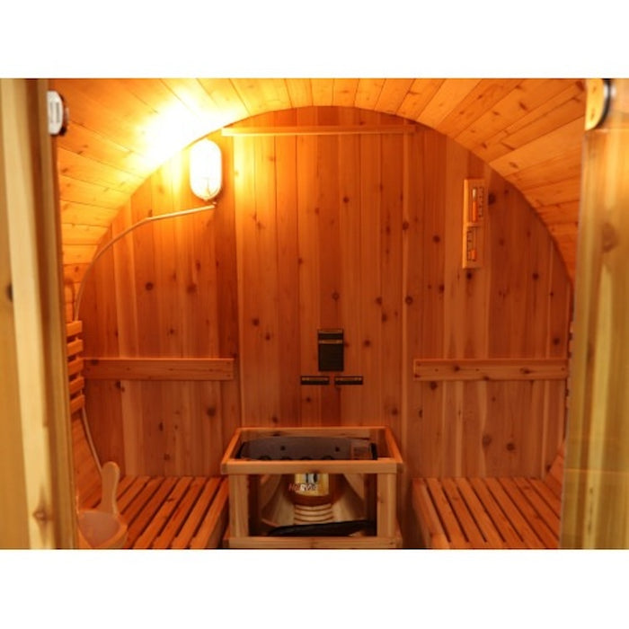 SunRay Oasis 4-Person Canopy Barrel Sauna