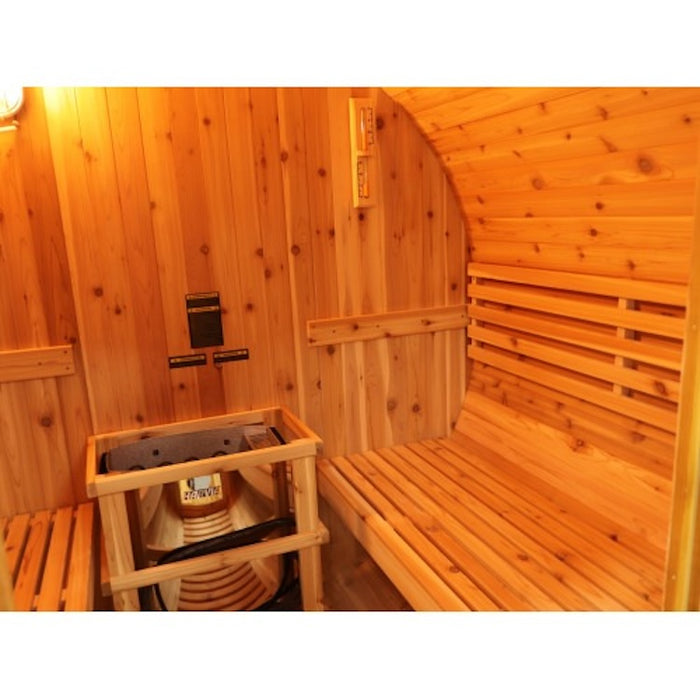 SunRay Oasis 4-Person Canopy Barrel Sauna