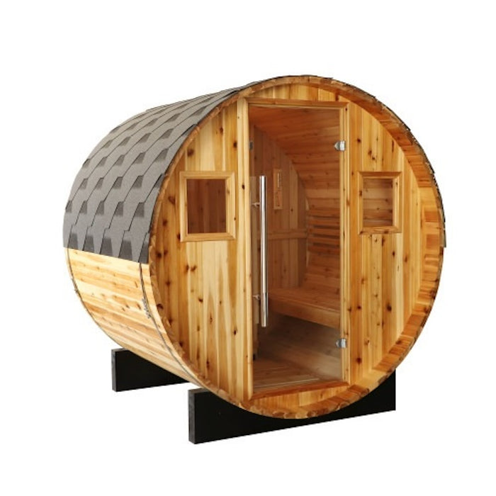 SunRay Aurora 4-Person Barrel Sauna