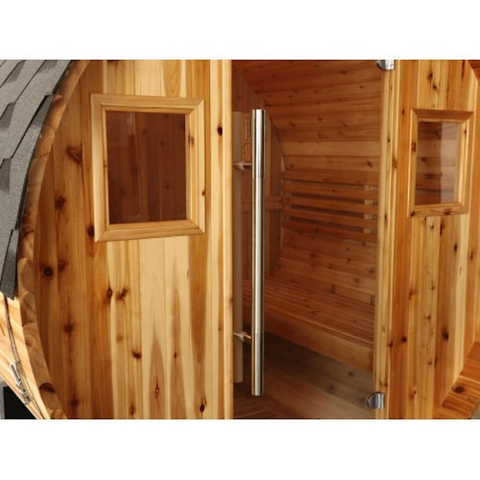 SunRay Aurora 4-Person Barrel Sauna