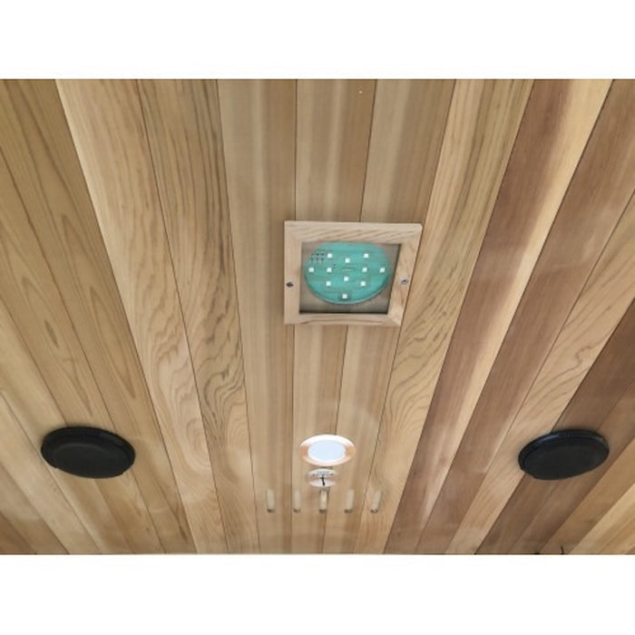 SunRay Roslyn 4 Person Cedar Infrared Sauna with Carbon Heaters & Side Bench Seating