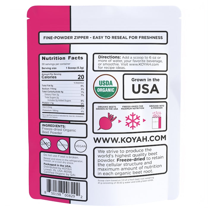 KOYAH Organic Beet Powder