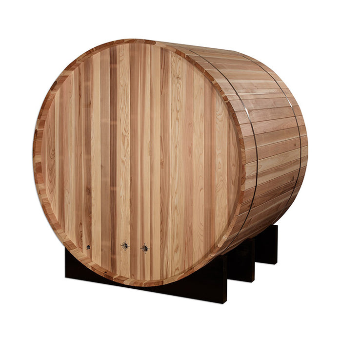 Golden Designs "St. Moritz" 2 Person Barrel Traditional Steam Sauna -  Pacific Cedar