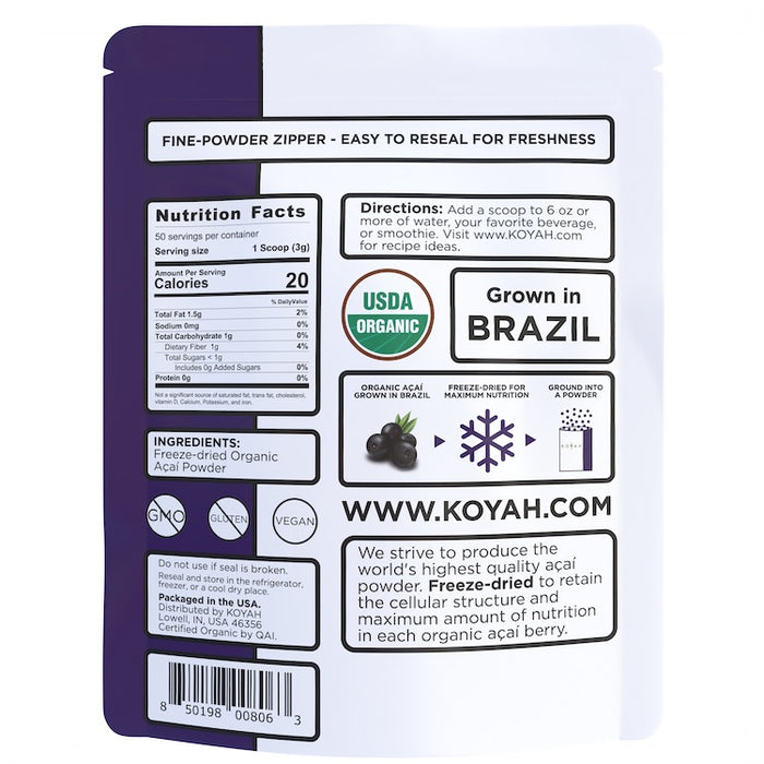 KOYAH Organic Acai Powder