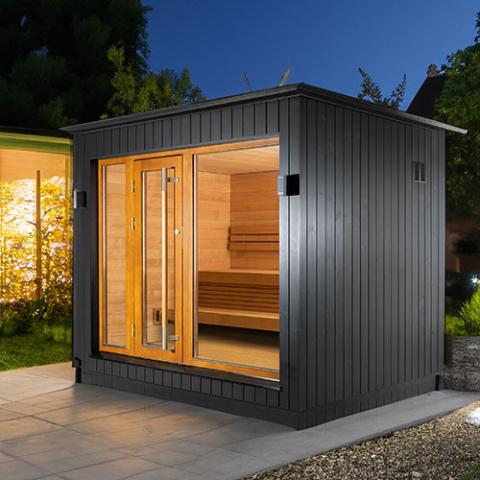 SaunaLife GARDEN Series G7 Pre-Assembled Outdoor Sauna