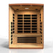 Golden Designs Dynamic 3-person Low EMF FAR Infrared Sauna - Lugano Front View Interior