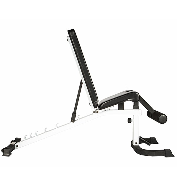 York Barbell FTS FID Adjustable Bench Press w Foot Hold-down Side View