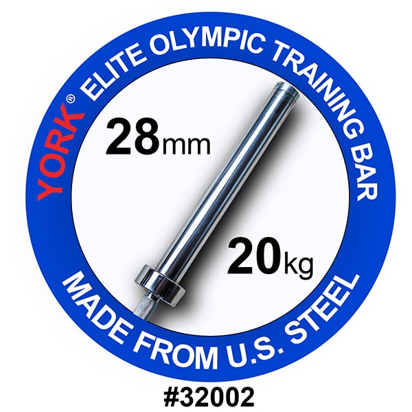 York Barbell Men s Elite Olympic Training Weight Bar Recovery