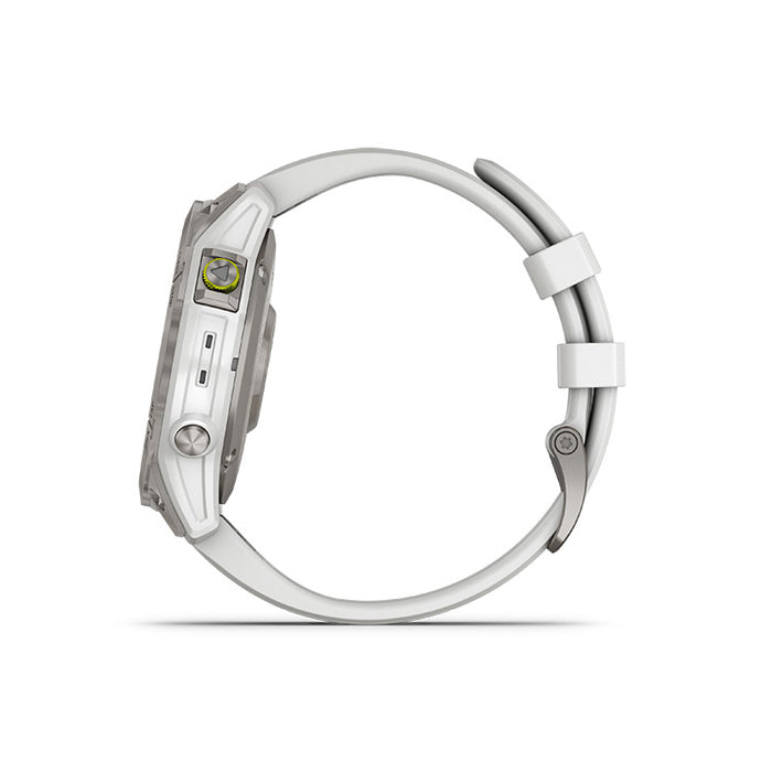 Garmin epix Gen 2 Sapphire - White titanium - sport watch with band -  silicone